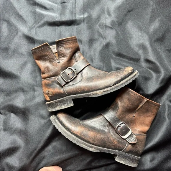 Frye Veronica bootie ankle boot real leather - Picture 3 of 5
